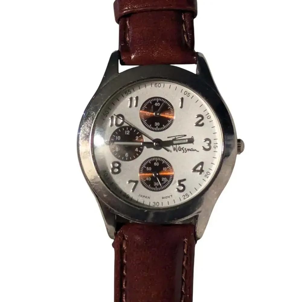 Rachel Wassman Women's Chronograph Watch with Leather Hadley Roma Strap